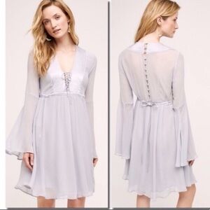 NWT Ghost London by Anthropology Ethereal Long Sleeve Dress